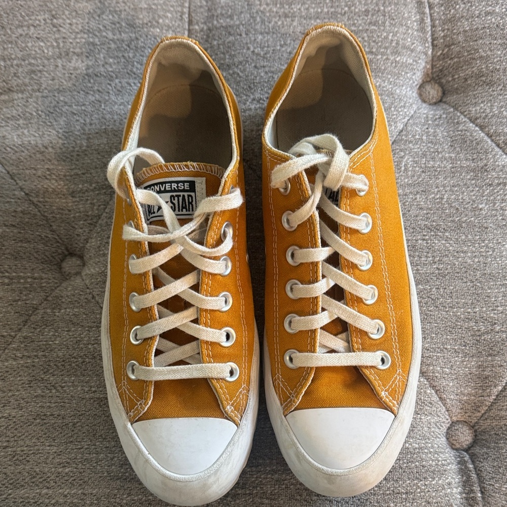 Converse Mustard Low-Top Sneakers